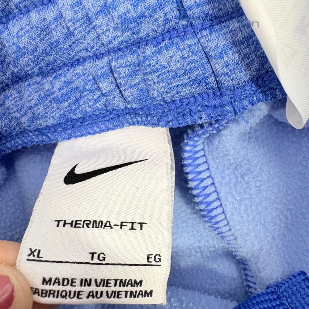 Nike Therma-FIT Joggers Youth Boys XL Blue Excellent Heathered Fleece Sweatpants